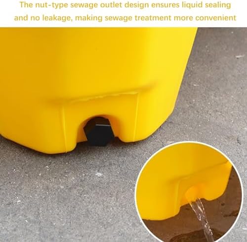 Heavy Duty Modular Spill Containment Pallet - Anti-Leak Platform for Oil Drums in Warehouses & Factories - Yellow & Black Polyethylene for Industrial Use