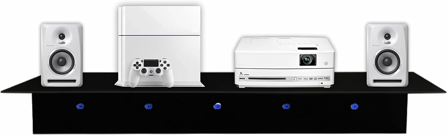 SIMOND STORE Black Floating Shelves for Wall - 36