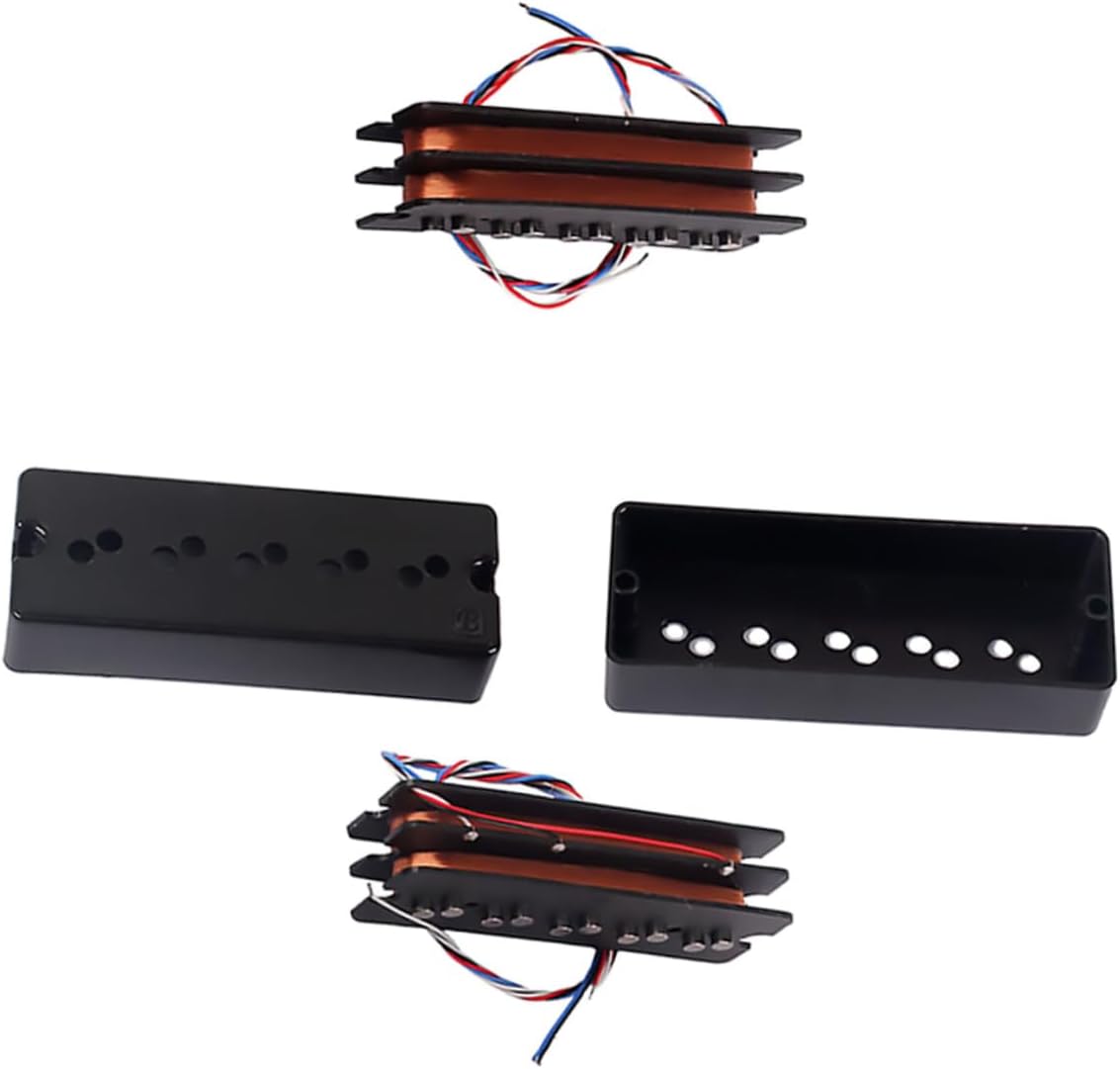 Double Layer Dot Bass Pickup Humbucker Set Professional Electric Bass Accessories Easy to Install DIY Replacement for Electric Guitar Players