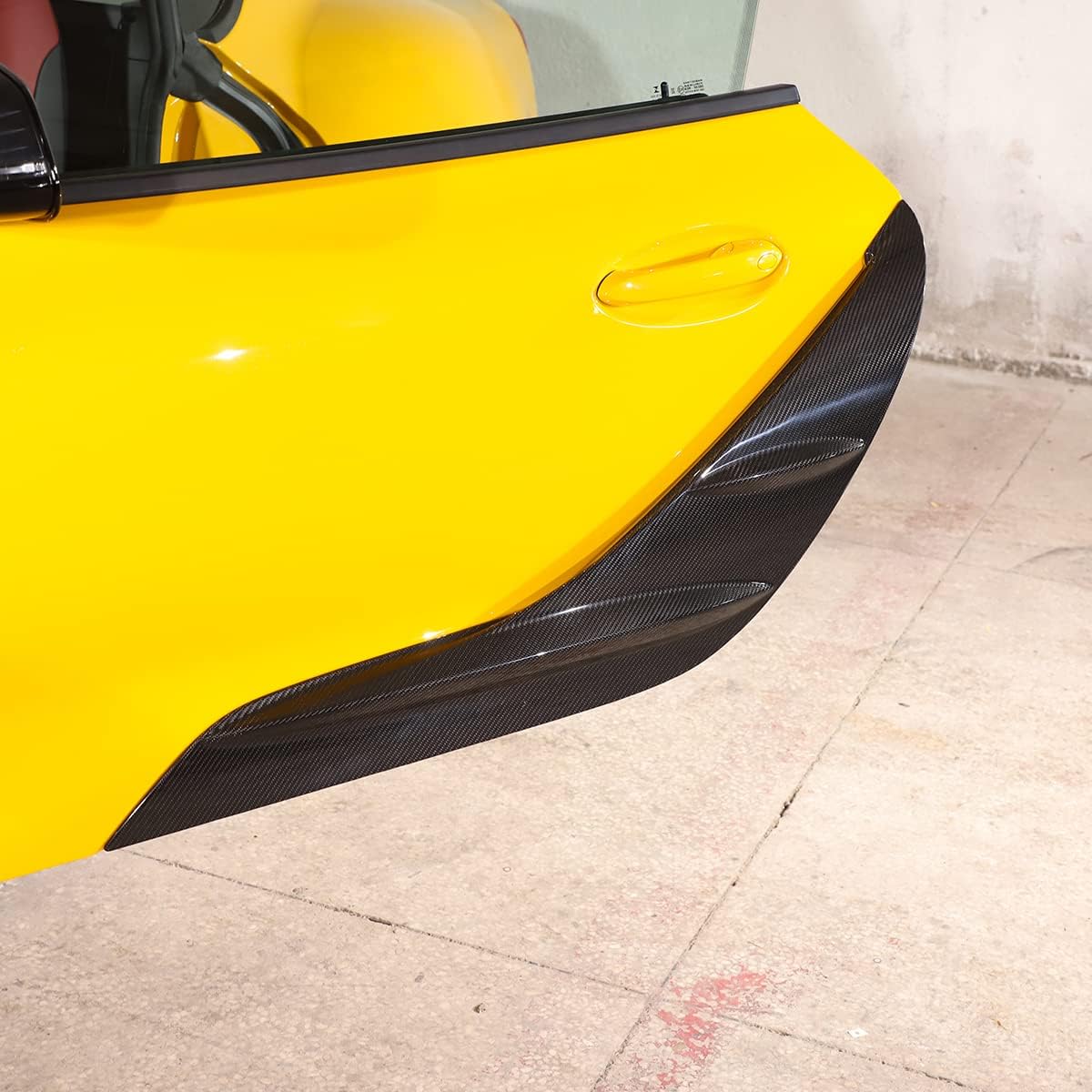 YIWANG 100% Real Carbon Fiber Car Exterior Accessories Door Decorative Panel for Toyota Supra A90 2018-2021