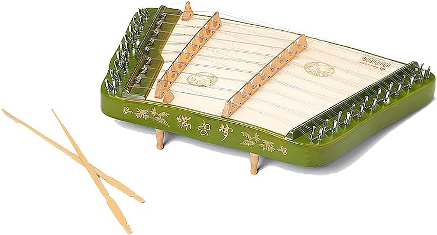 48 * 35 * 29CM Portable Dulcimer, Thickness 6.5CM, Weight 1.6KG, Suitable for Practice/Beginners,Dark green