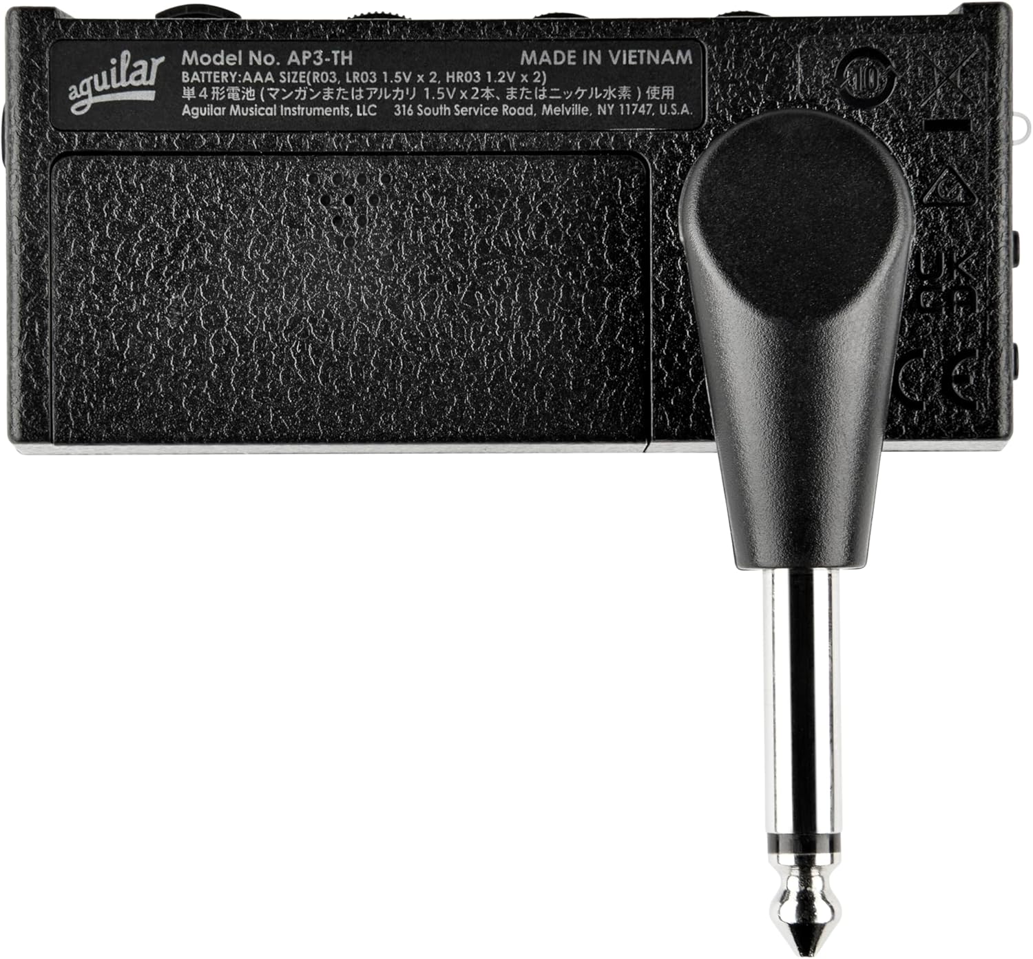 Aguilar amPlug3 Tone Hammer Bass Guitar Headphone Amp w/Three Onboard Effects and Built-in Rhythm Patterns