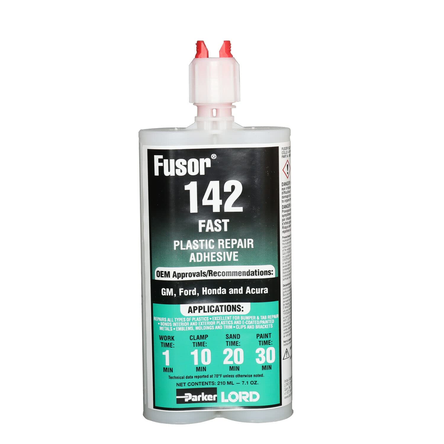 Lord Fusor Plastic Repair Adhesive, Fast, 7.1 Oz. Part #:Fus-142