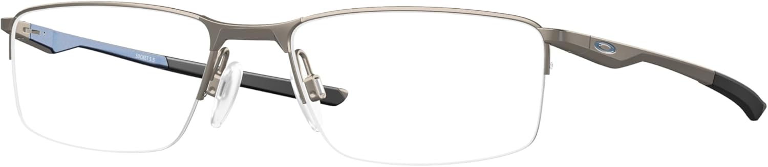 Oakley OX3218 Eyeglasses Bundle: OX 3218 SOCKET 5.5 321813 Socket 5.5 Matte Gunmetal and Eyewear Cleaning Kit
