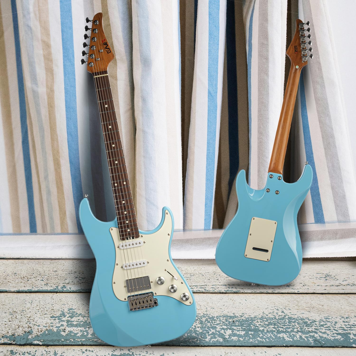 EART CP.1 Electric Guitar 6-String Solid-Body 22 Frets,Single, Single and Double Pickups, Music Style Switching, Clear Tone, Meeting Various Needs