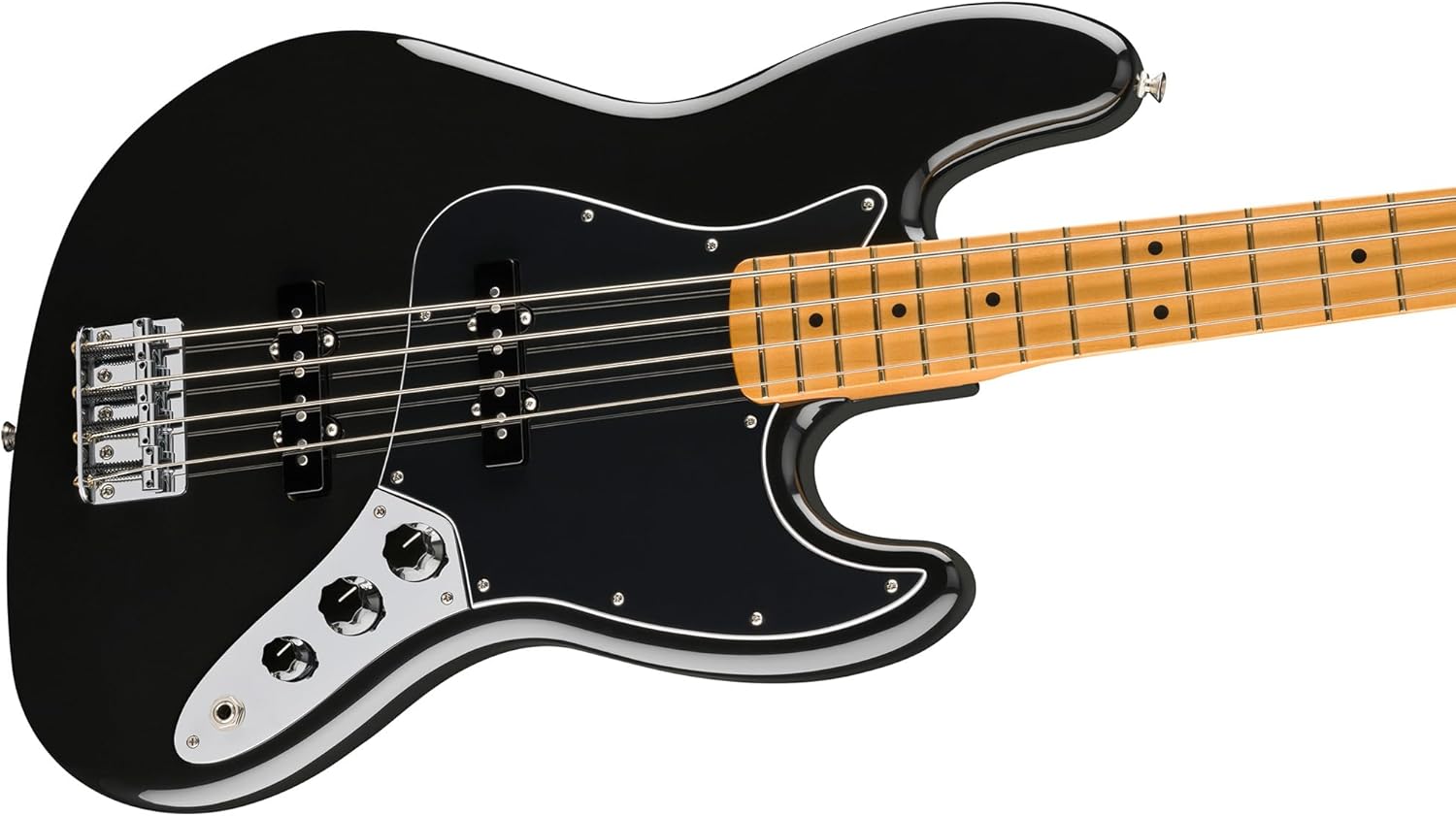 Fender Player II Jazz Bass - Black Bundle with Gig Bag, Strap, Cable, 3-Pack Picks and Guitar Cleaning Kit