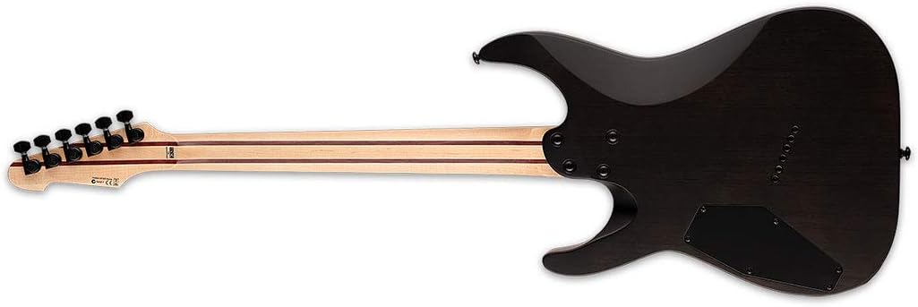 ESP LTD M-1000 Multi-Scale Electric Guitar, See Thru Black Satin