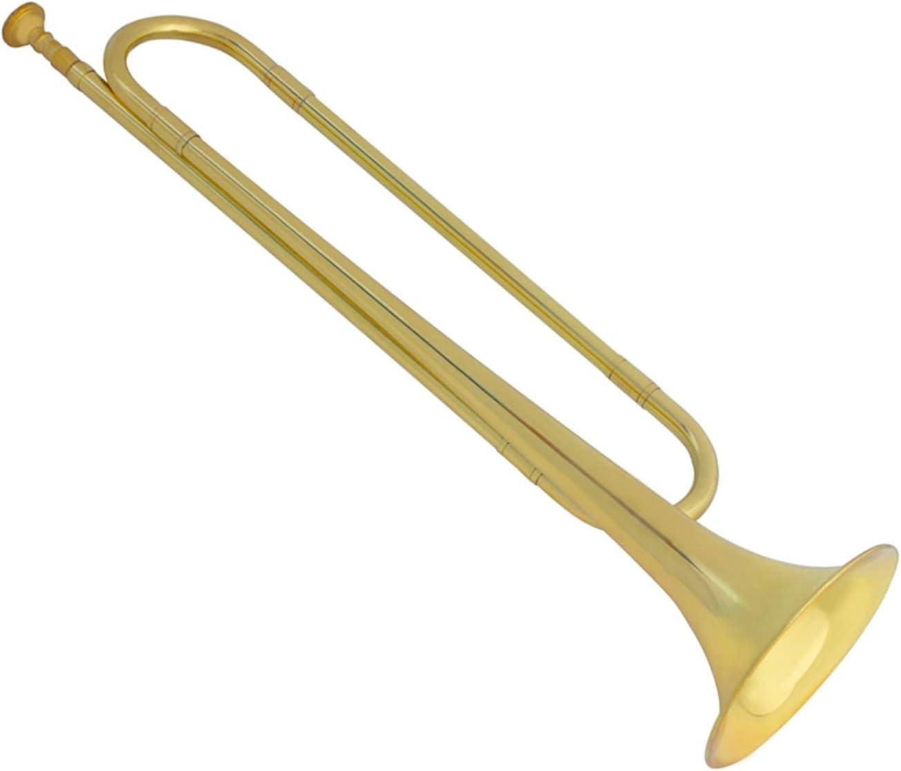 TSTS Youngster Horn Battle Trumpet Brass Musical Instrument School Band Cavalry Beginner Military Orchestra Bugle Bugle Trumpet (Color : 02)