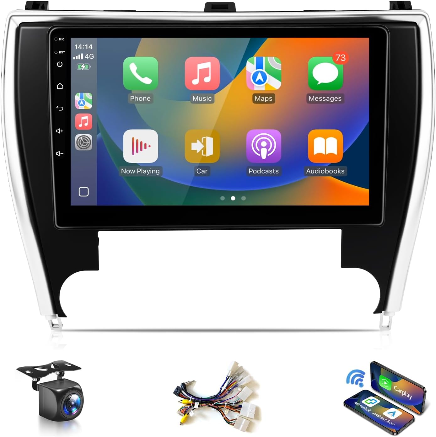 Android Car Play Stereo for Toyota Camry 2015 2016 2017 Radio with Apple CarPlay Android Auto,10.1