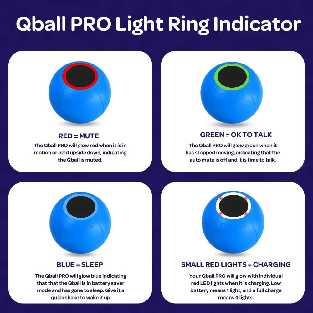 PEEQ Qball PRO Throwable Wireless Microphone System with LED Light Ring