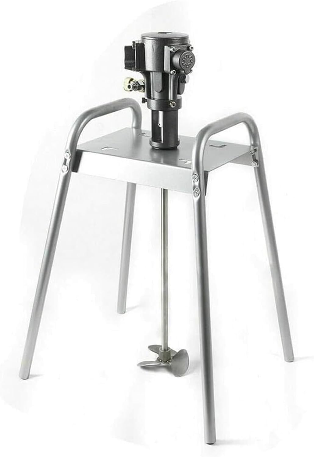 Pneumatic Paint Mixer, 5 Gallon Air Agitator, with Auxiliary Bracket Wheel Agitator, Platform Paint Coating Stirring Machine, for Mixing Plaster, Paint, Mortar, Glue, Coating Materials