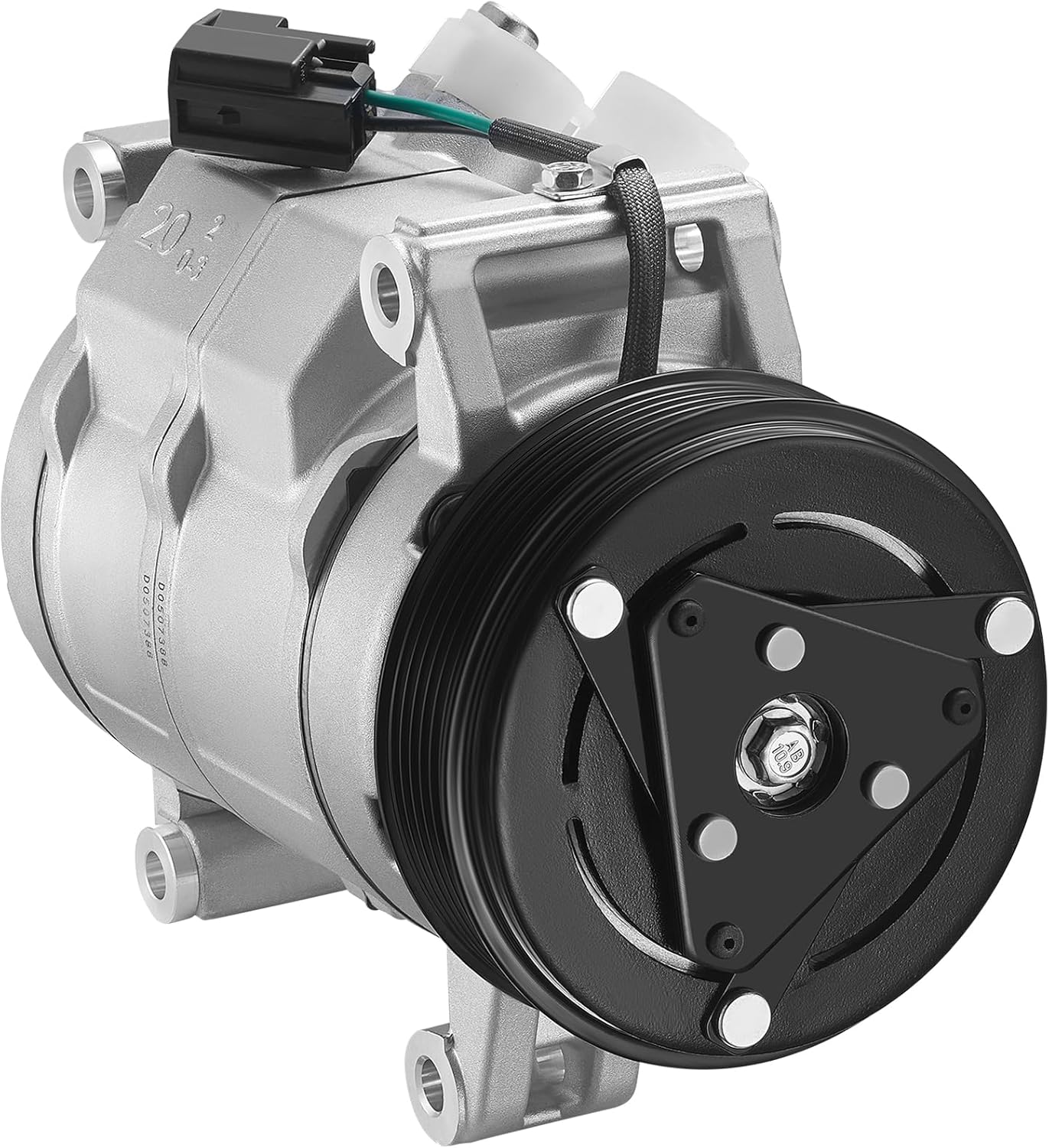 Air Conditioning A/C Compressor with Clutch 158313 Compatible with Buick Enclave 08-12, Compatible with Chevrolet Traverse 09-12, Compatible with GMC Acadia 07-12, V6 3.6L
