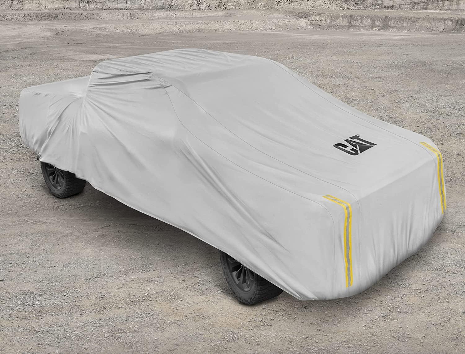 CAT Pick-Up Truck Cover, Car Cover for Trucks, Car Cover Waterproof All Weather Heavy Duty, Full Exterior Truck Bed Cover and Cabin, UV Dust Rain Snow Hail - Full Size Regular Cab 230