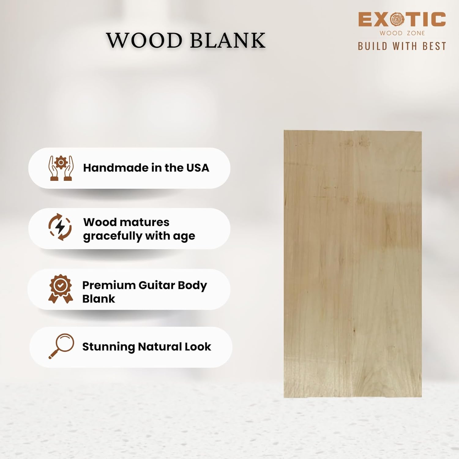 Exotic Wood Zone's Basswood Electric/Bass Explorer Musical Guitar Tonewood Body Blanks | 28