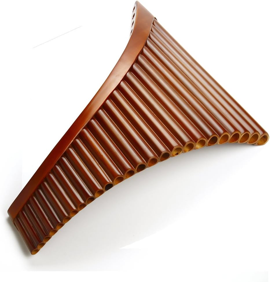 25 Pipes C Key Pan Flute Chinese Traditional Musical Instrument Pan Pipes Easy to Learn (Right Hand)
