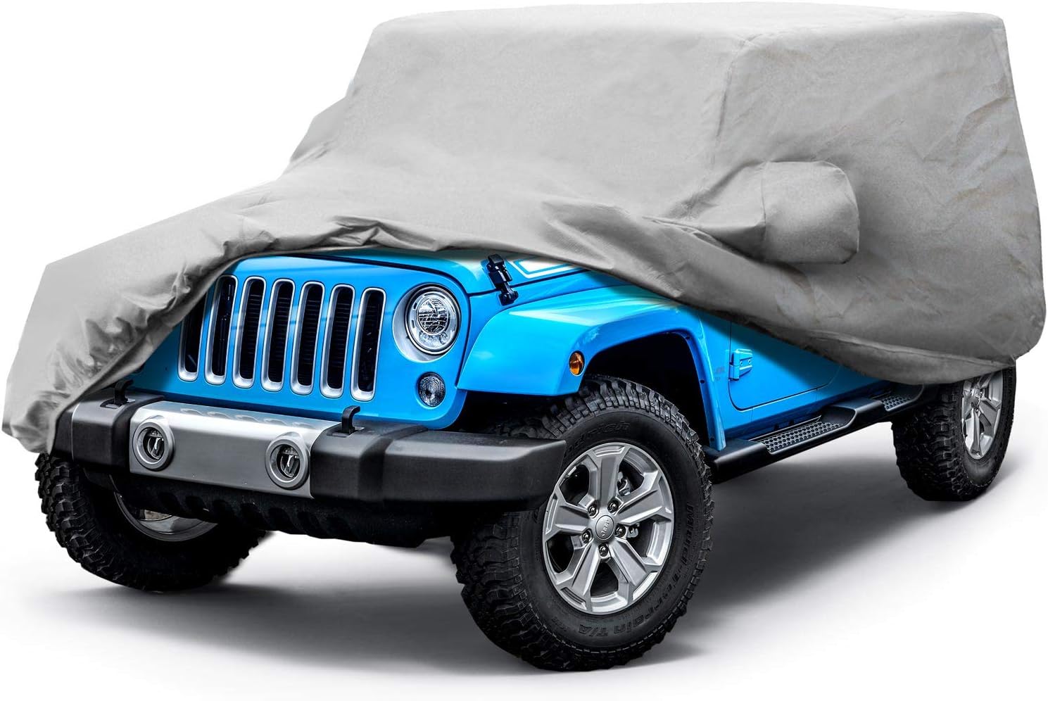 Leader Accessories Xtreme Guard Jeep Car Cover Waterproof All Weather Compatible for Jeep Wrangler 2 Door CJ,YJ, TJ,&JK