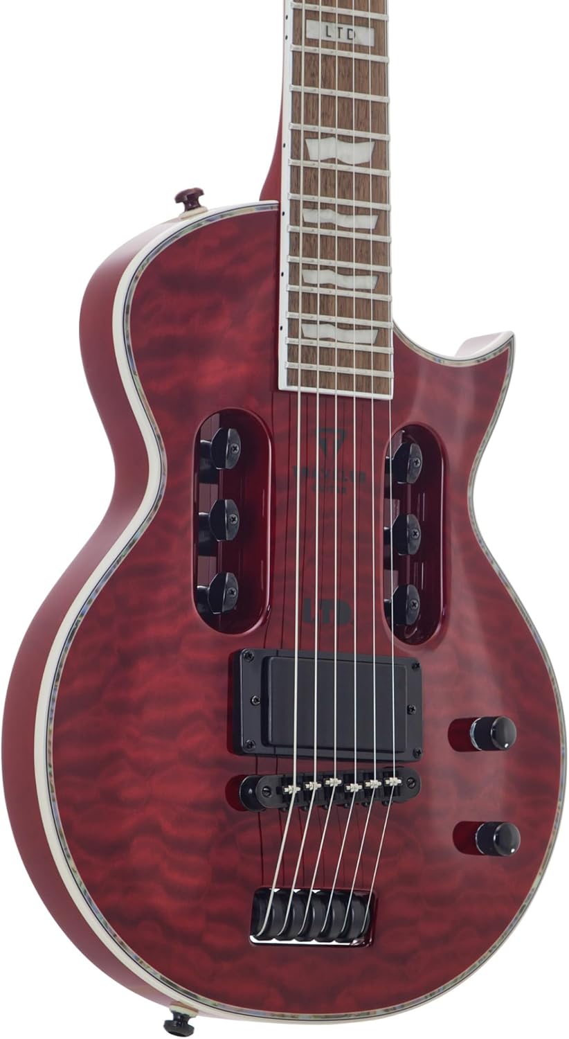 Traveler Guitar LTD EC-1 Deluxe (See Thru Black Cherry) Electric Travel Guitar w/Gig Bag