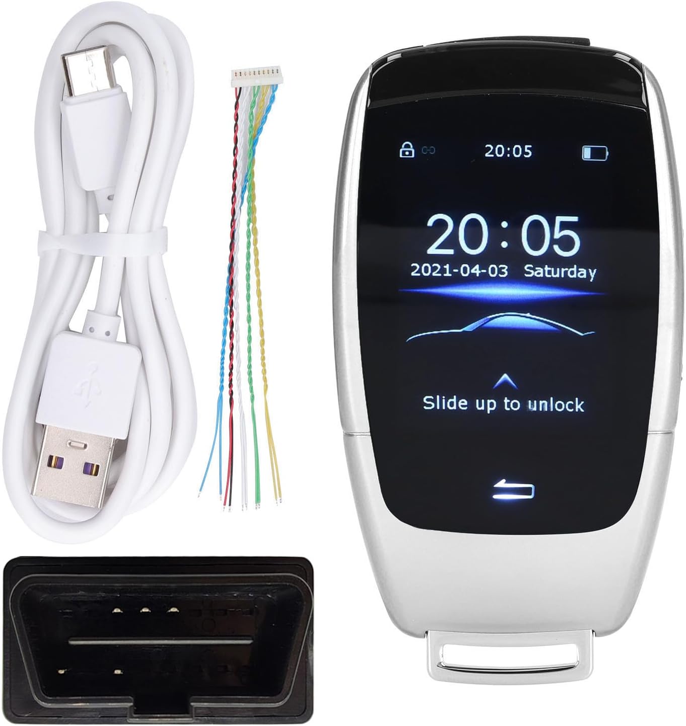 Art Remote Key, iversal LCD Touch Screen Art Key, Car Push Start Inition Kit Key ARY for Start Stop Enine (Sier)