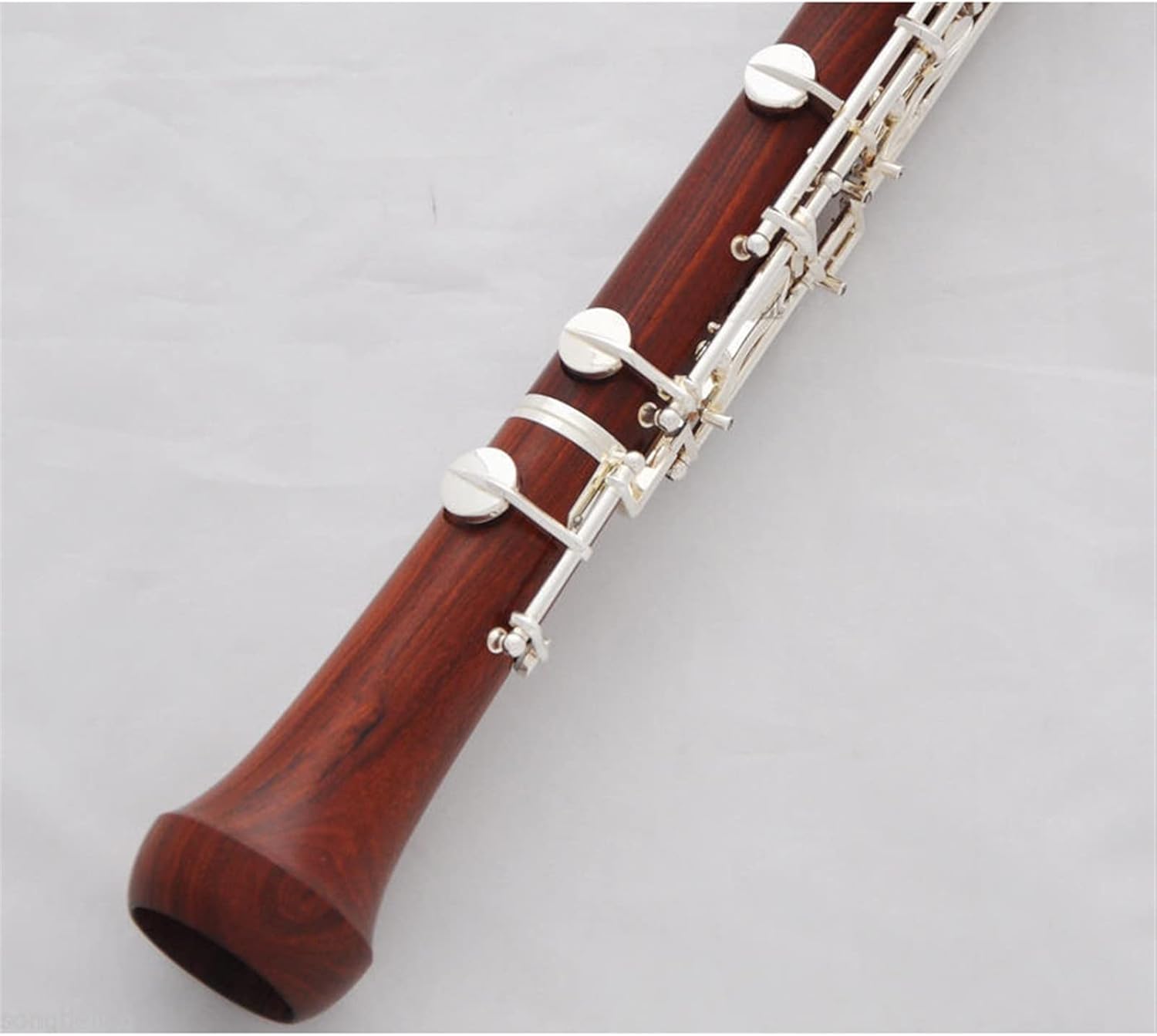 Professional Rose Wooden Silver Plated Keys Oboe C Key with Woodwind Instrument Wood Case