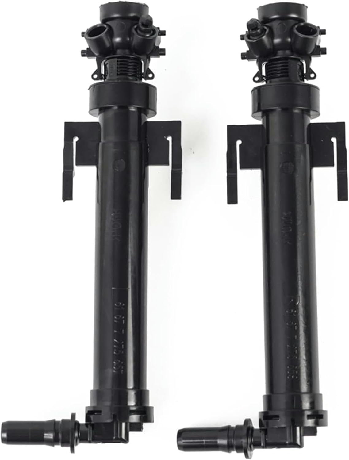 Car Headlight Washer Nozzle 2Pcs Car Headlight Washer Nozzle Headlamp Cleaning Jet Pump Head Light Water Sprayer OEM No. 61677275657 61677275658