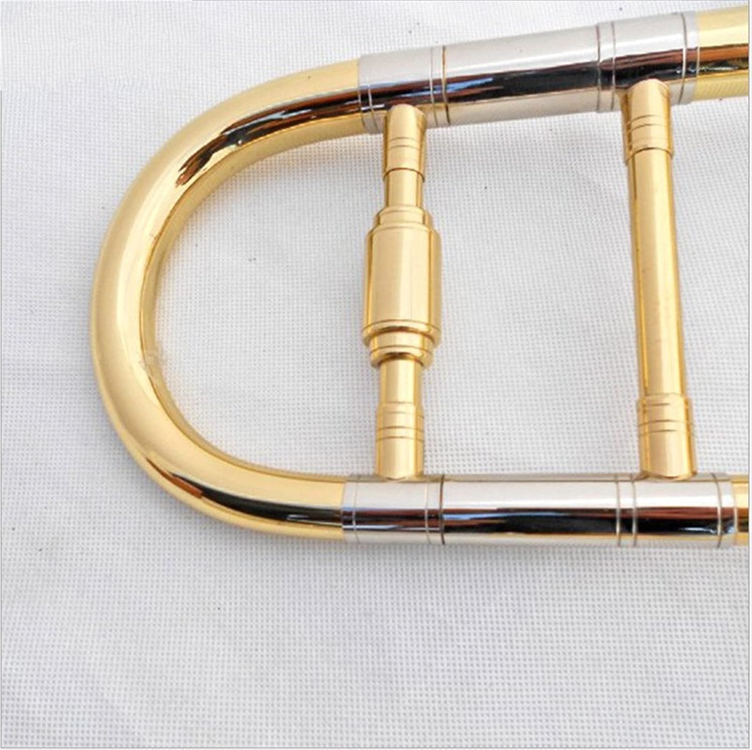 Student Trombone Trombone Natural Brass Finish for Trumpet Cross Player with Designer Hard Shell Trombone Kit