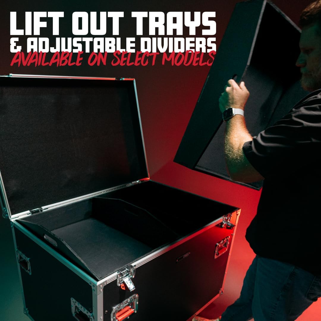 Gator G-TOURTRK453012 Truck Pack Trunk, 45 x 30 x 30 Inches, 12mm with Dividers