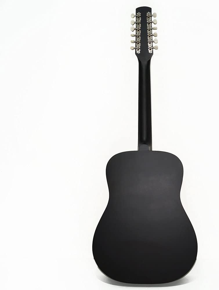 Brand New Acoustic Guitar 12 Strings made in Ukraine Trembita Natural Wood Black Amazing Sound! (Eagle 12 string)