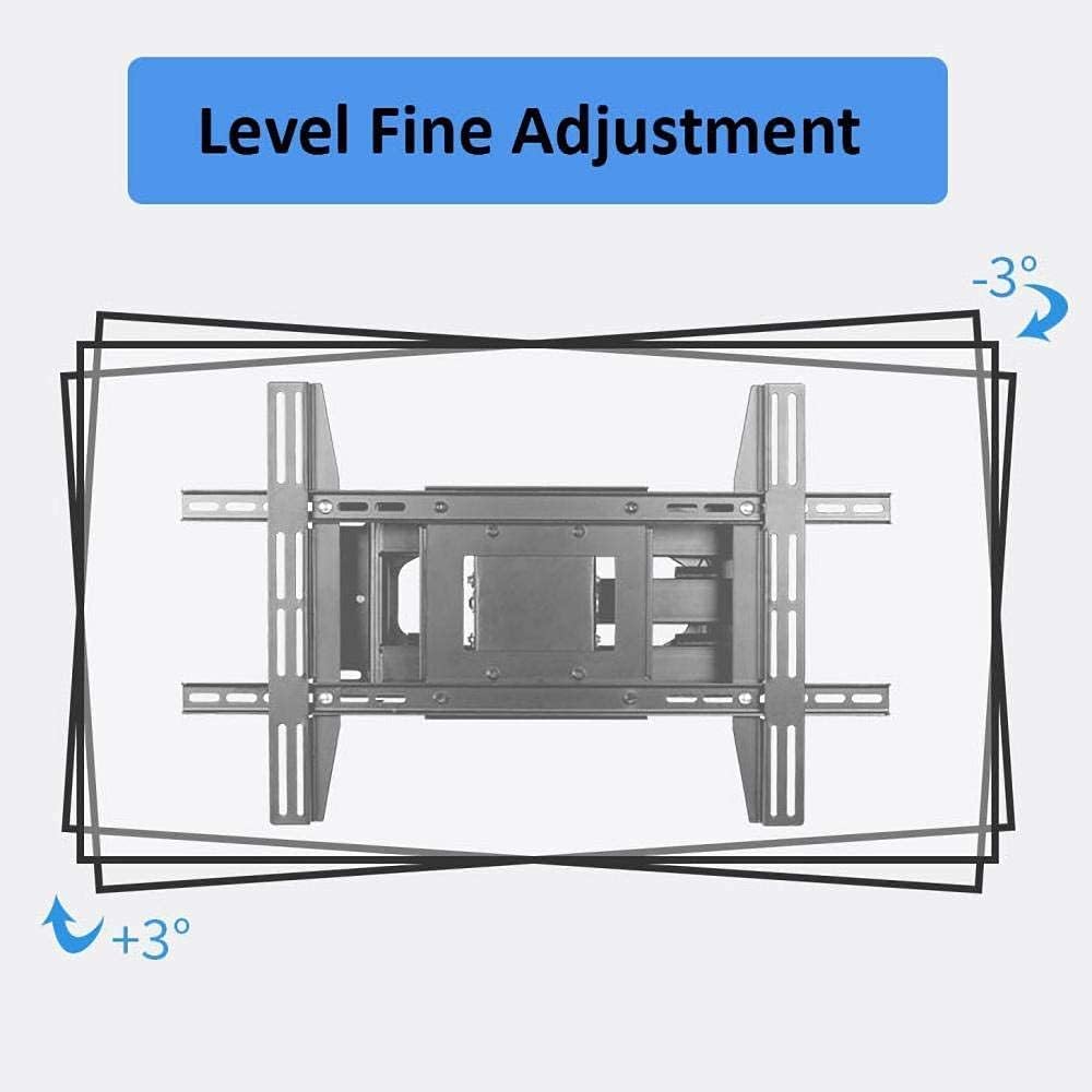 Sturdy Iron TV Wall Mount Stand for 32 50 inch TVs Swivel Tilt Bracket Height Adjustable Max 15KG 400x400mm. (Style #3 A)