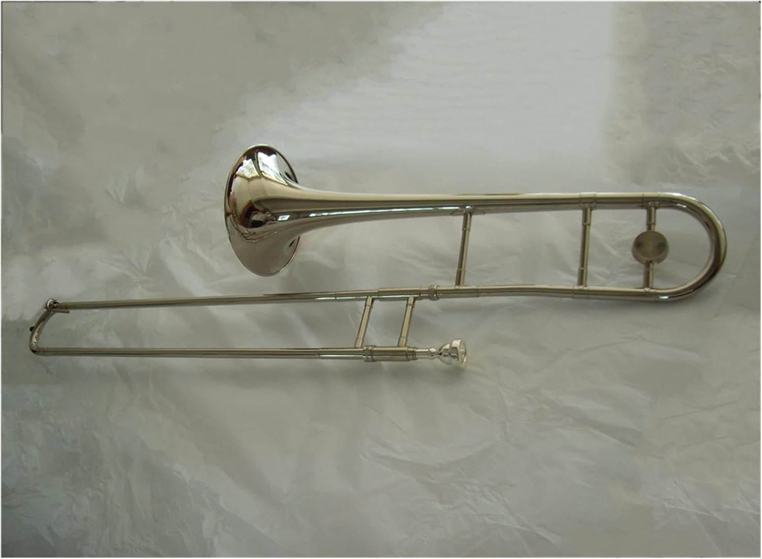FLFL Student Trombone Nickel Plated Tone Bb Tenor Trombone