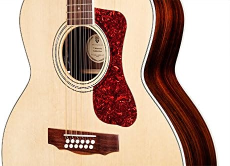 Guild F-1512E NAT-KIT-2 Natural Jumbo Acoustic Electric Guitar with Poly Foam Case & ChromaCast Accessories