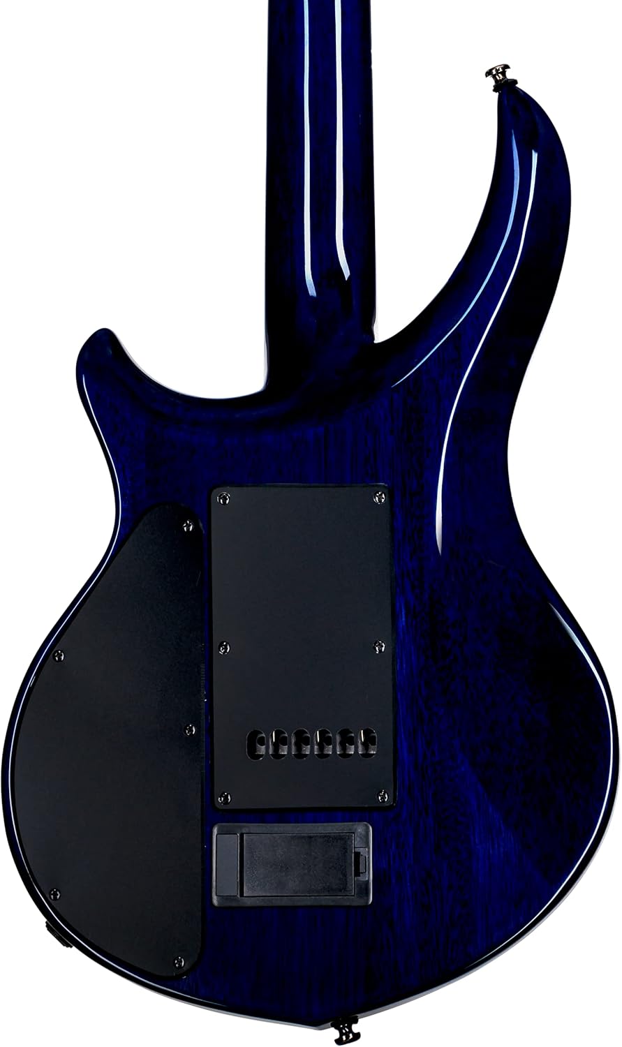 Sterling by Music Man 6 String Solid-Body Electric Guitar, Right, Cerulean Paradise (MAJ200XQM-CPD)