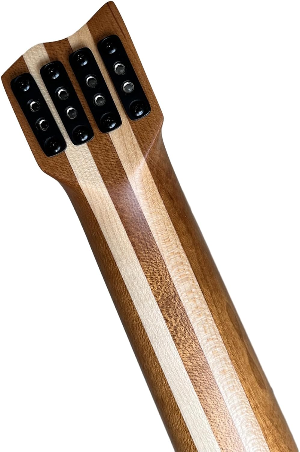 4 String Headless Bass Guitar with ASH Body and Roasted Maple Neck,Solid Body Electric Bass Guitar Active Pickup Rounded Frets for Rock, Blues, Heavy Metal and Jazz Music (blue)