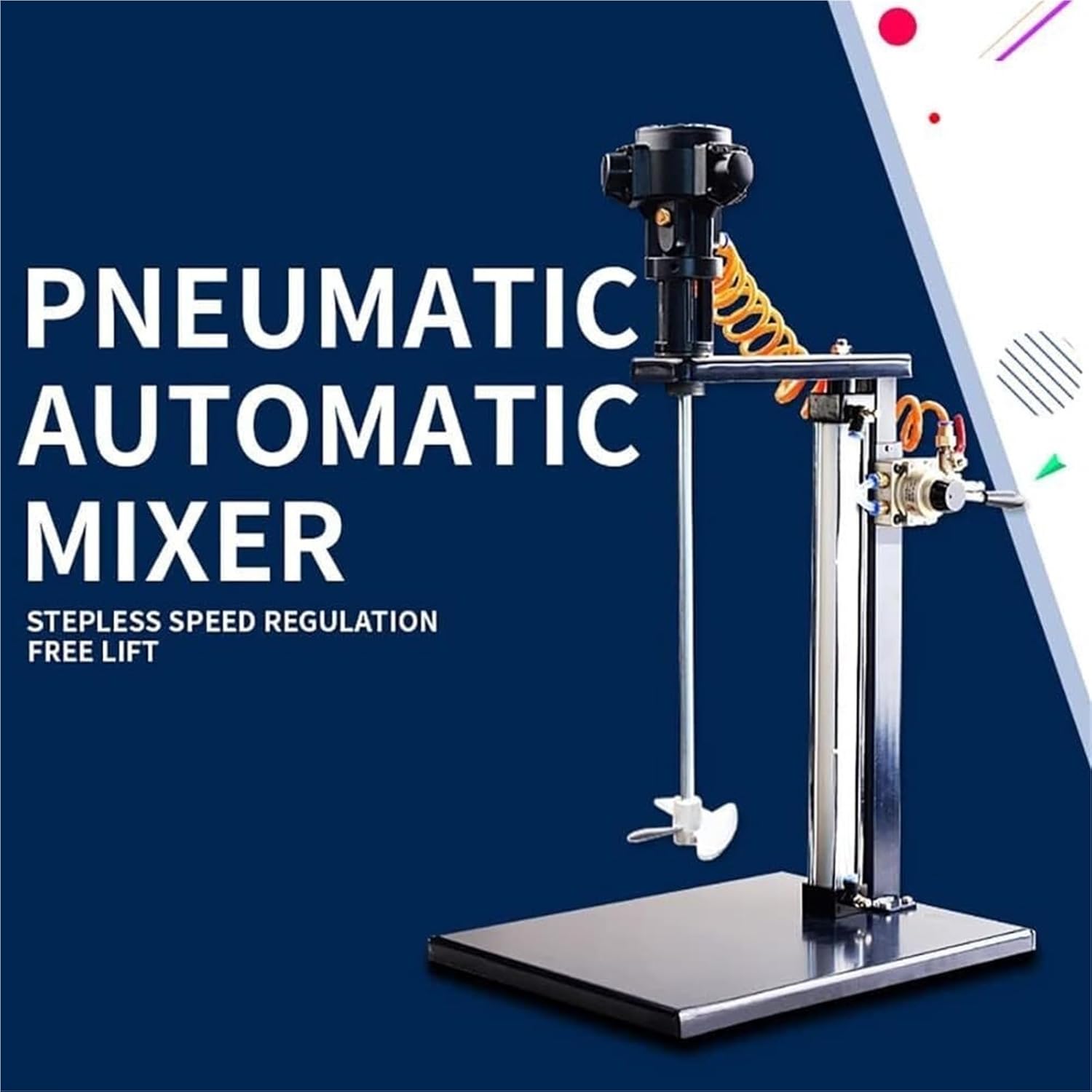 5 Gallon/20L Automatic Lift Paint Stirrer,Pneumatic Paint Mixer,Desktop Vertical Air Agitator,Mixing Stirring Machine for Industrial Paint Mixing,Dye Mixing,Hydrosol