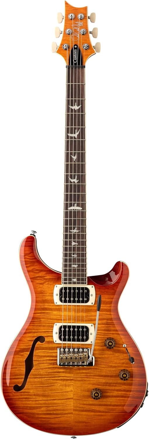 PRS SE Custom 24 Semi-Hollow Piezo, Vintage Sunburs