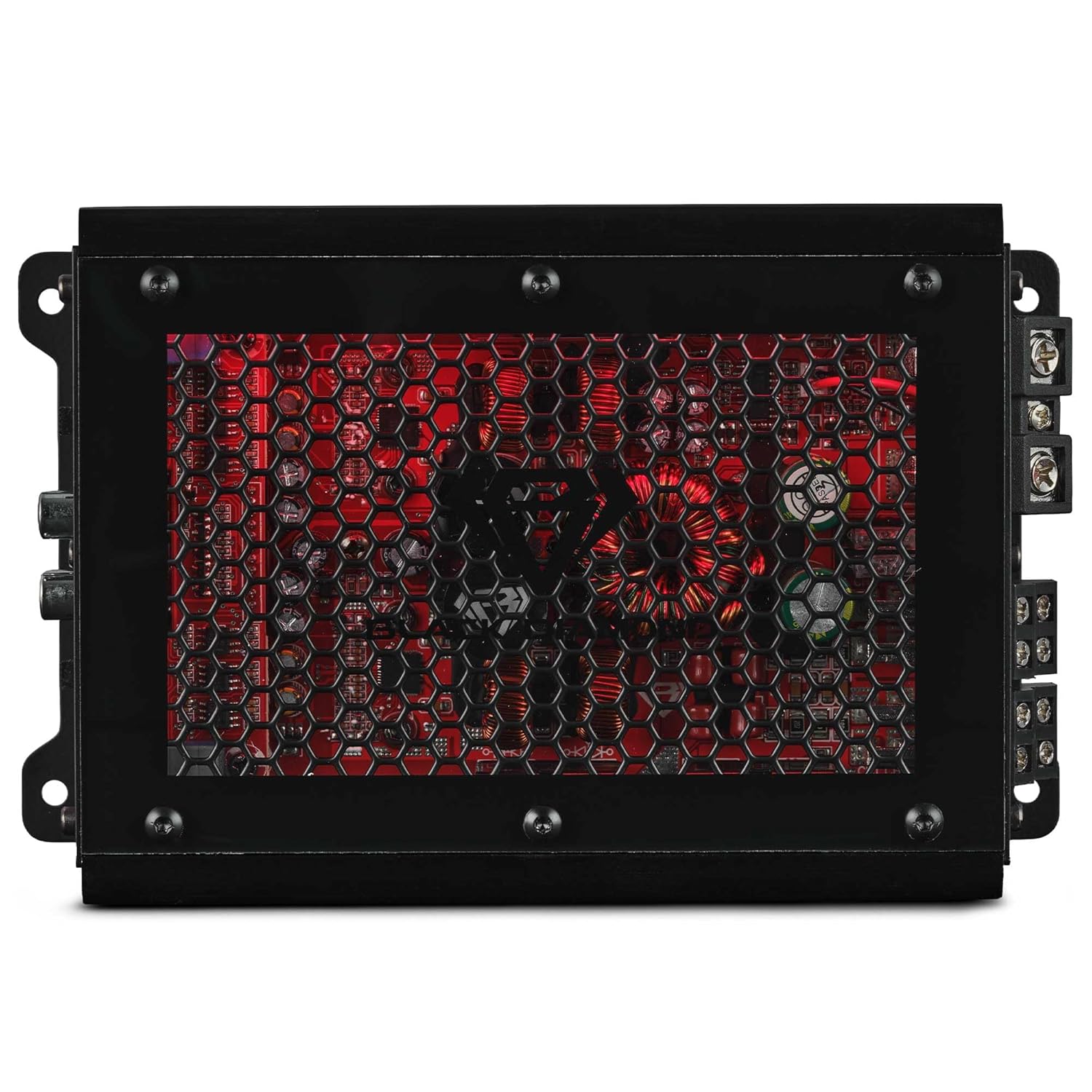 Black Diamond DIA-K4S Full Range Class D 4-Channel Amplifier 1000 Watts - Amplifier 4-Channel with Acrylic Window & LED Lighting