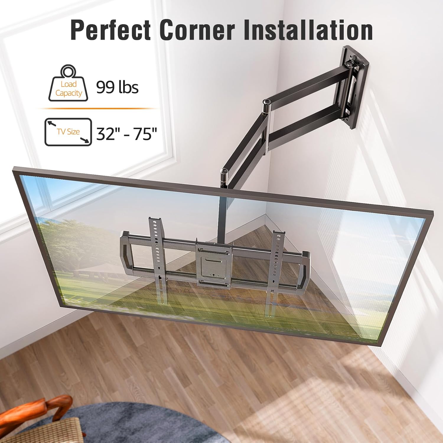 ELIVED Ceiling TV Mount for Most 37-75