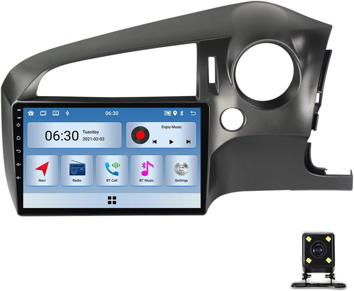 Touch Screen Car Stereo for Honda Stream 2009~2013 with Backup Camera, 9 Inch Double Din Car Stereo Support Carplay/Android Auto/Mirrorlink, Car Radio with FM/GPS/USB/SWC