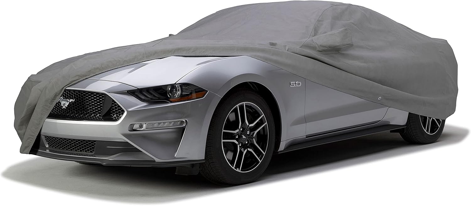 Covercraft Custom 3-Layer Moderate Climate Car Cover | C16846MC | Compatible with: 2014-2018 Chevrolet Silverado/GMC Sierra 1500, 2007-2019 Silverado/Sierra 2500/3500 | Gray