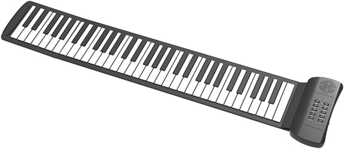 Portable Keys Roll-up Piano Electronic Keyboard High-fidelity Sound for Travel Boys and Girls and Beginners Easy to Carry and Store