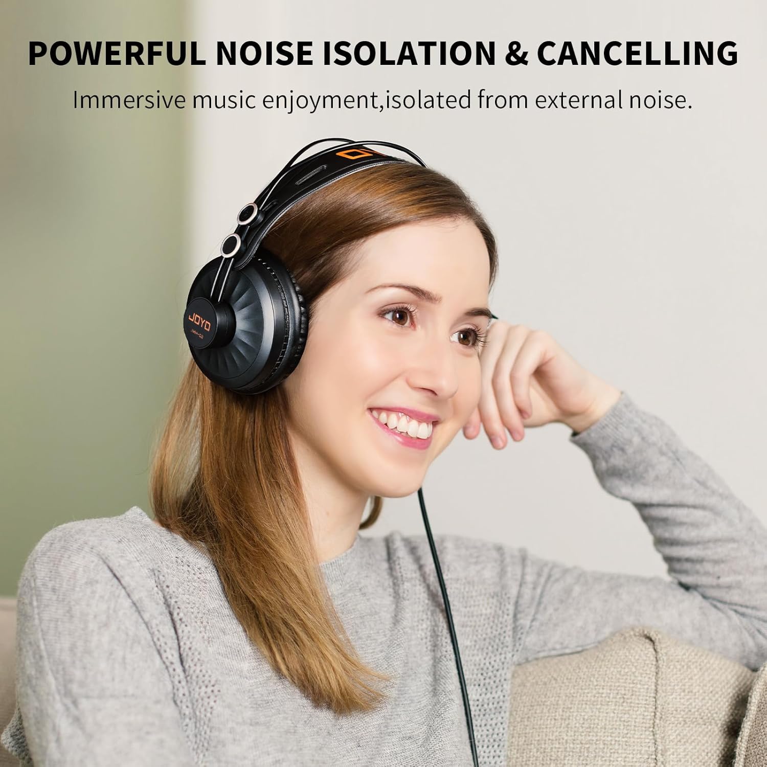 JOYO JMH-02 Studio Monitor Headphone and MOMIX PRO Audio Mixer USB Audio Interface Stereo XLR 48V Phantom Power