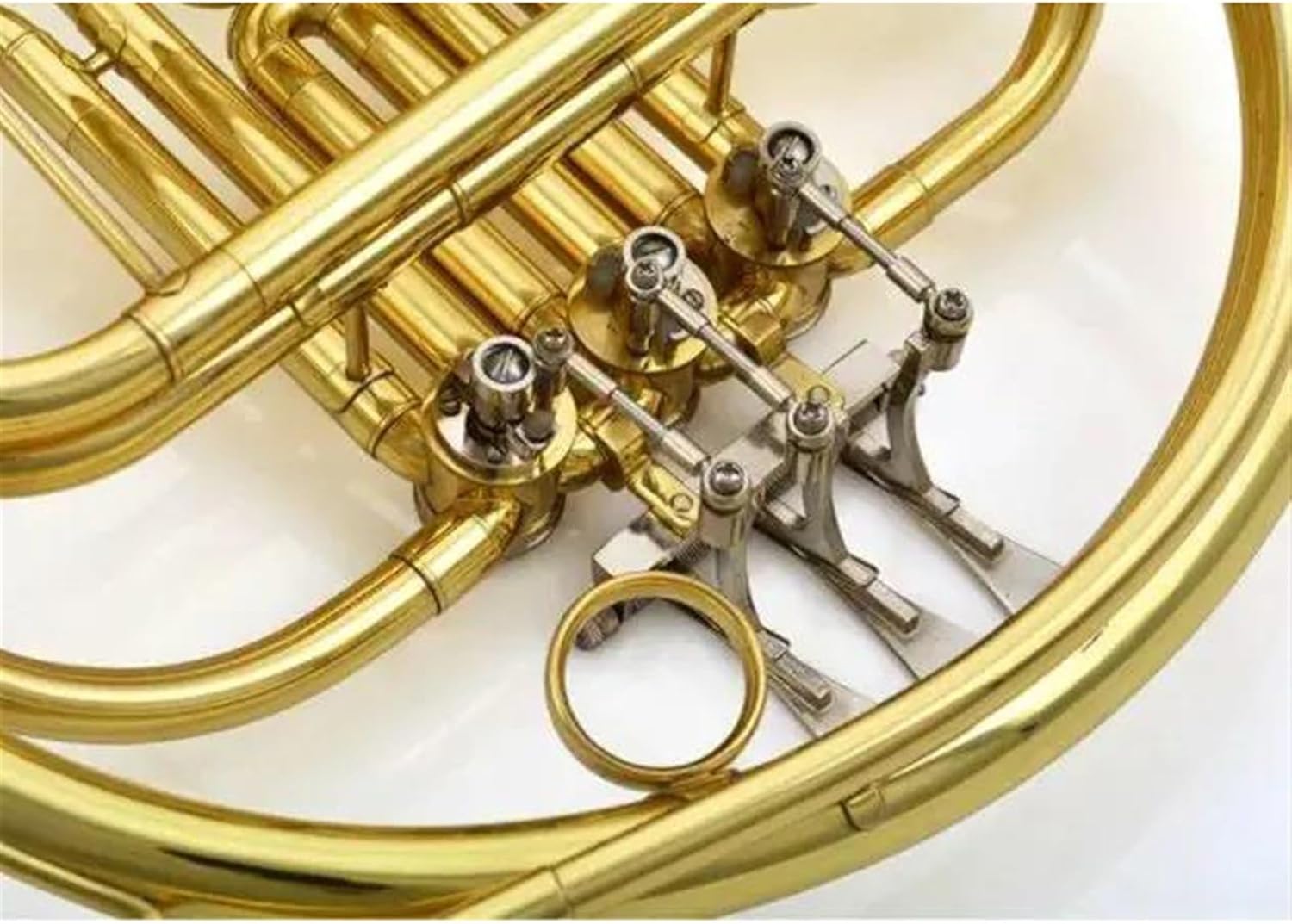 Brass French Horn Brass Body 4 Keys Double Professional Yellow Brass F Tone French Horn