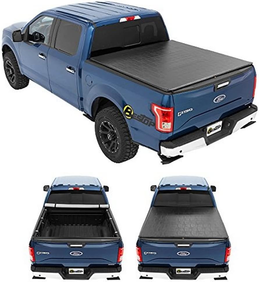 Bestop 1803001 Ziprail Soft Tonneau Cover for Ford 82-11 Ranger & Mazda 94-09 B-Series Pickup Styleside, 6' Bed