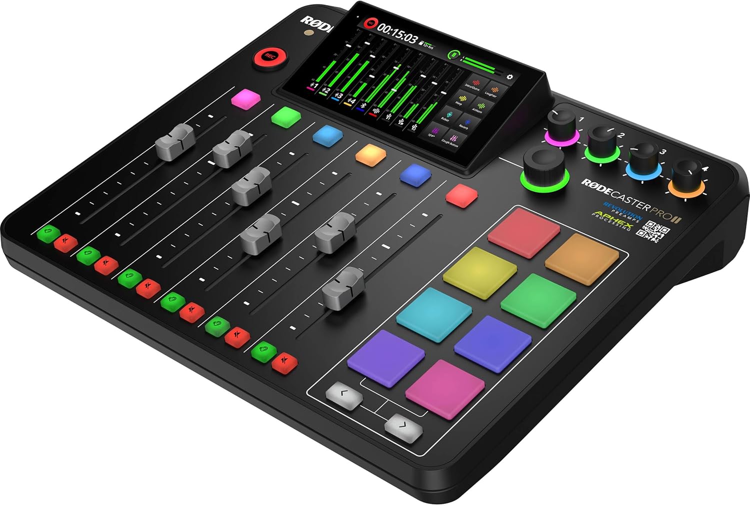 Rode RODECaster Pro 2 Integrated Audio Production Studio Console with 32GB microSD Card and StreamEye Cloth