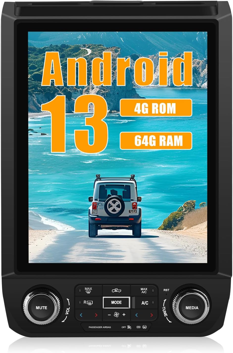 Junsun 4+64G Car Radio Stereo for Ford F150 2015-2021 with Bang & Olufsen (B&O) Audio System Android 13 Wireless CarPlay Android Auto DSP Bluetooth GPS Navitation