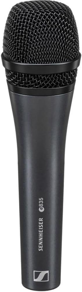 Electro-Voice Evolve 30M Portable 1000W Column Sound System with Sennheiser e 835 Handheld Mic,ATH-M50x Monitor Headphones, Mic Stand with Fixed Boom, and XLR-XLR Cable Bundle, black, F.01U.366.319