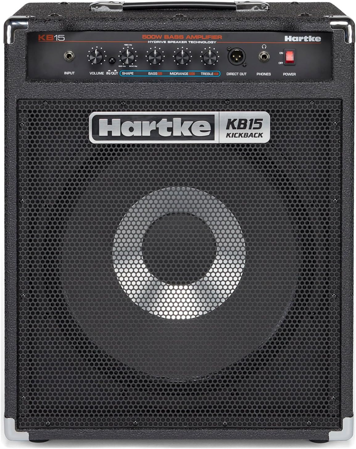 Hartke KB15 Kickback 15 500 Watt Bass Amp w/Geartree Cloth and Premium Cable