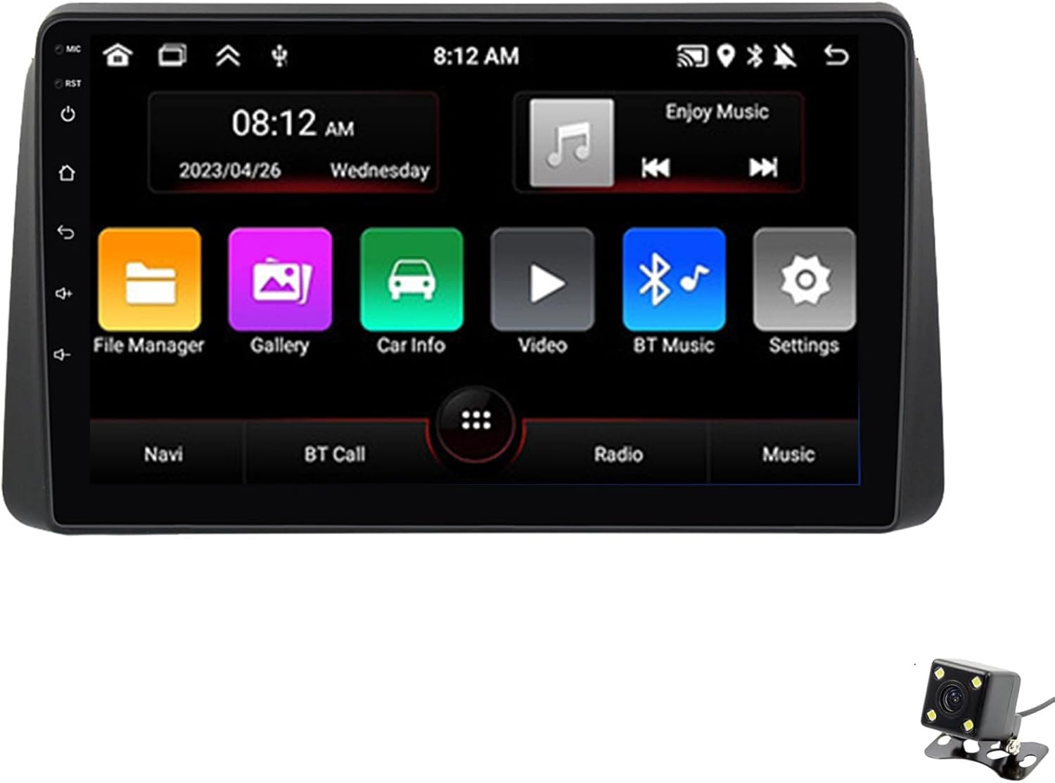 ADMLZQQ Android 12 Car Stereo for Chrysler Grand Voyager 2011-2015 GPS Navigation 9'' Multimedia Player Bluetooth Video Receiver with Car-Play 4Gwifi SWC DSP USB Back Camera