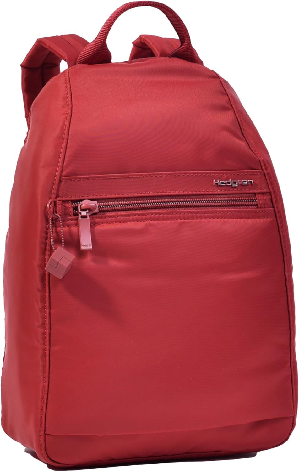 Hedgren VOGUE SMALL Backpack – Rear Zip Main Access, Padded Tablet Pocket, RFID-Blocking Security, Adjustable Straps & Water-Repellent Nylon - 5.86 L - Sun Dried Tomato (Red)