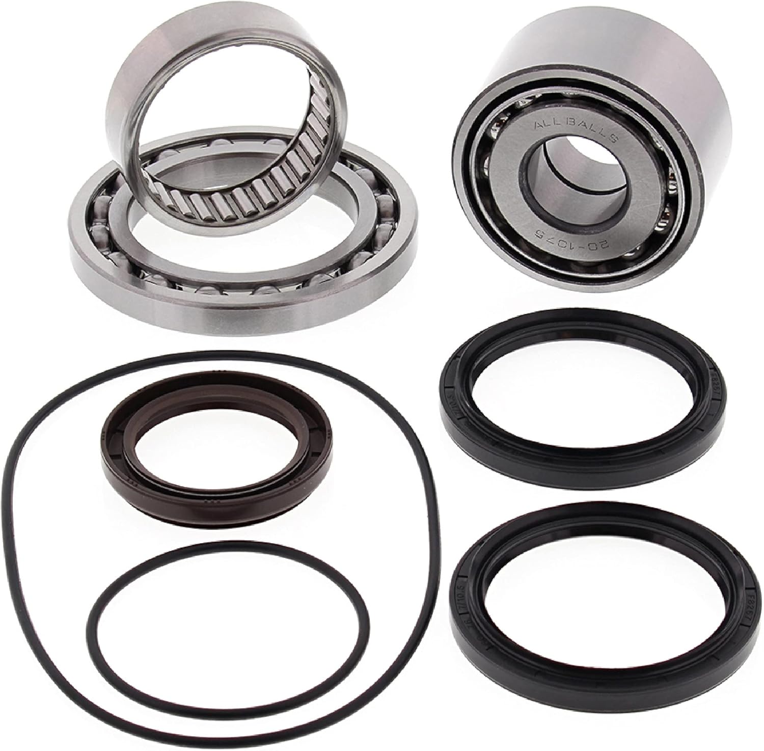 All Balls Racing Differential Bearing and Seal Kit Rear 25-2097 Compatible with/Replacement for Yamaha YFM400 Grizzly IRS 2007-2008, YFM400 Kodiak 4WD 2005-2006, YFM450 Grizzly IRS 2007