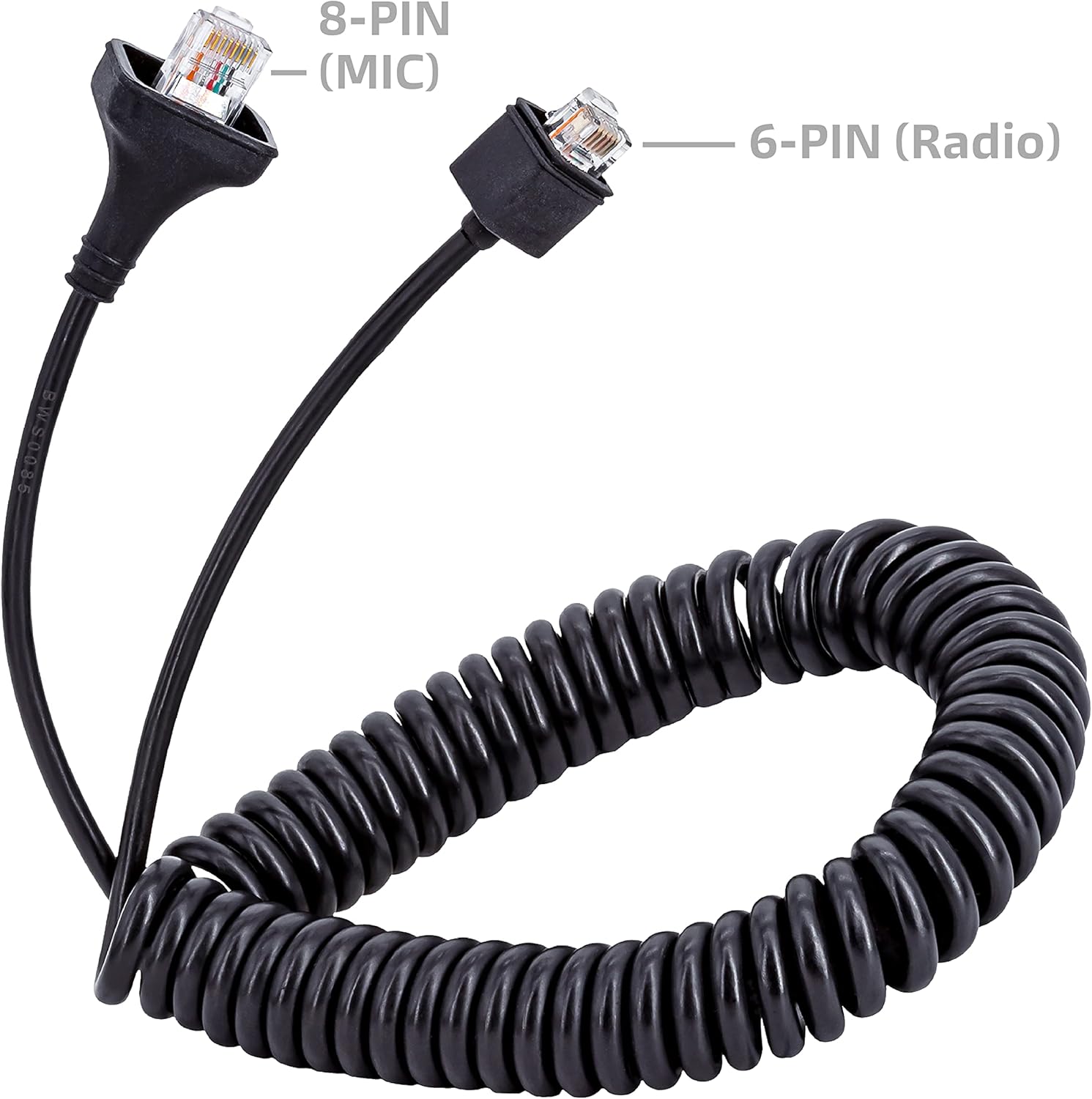 Arrowmax 10 Pack CABLE-AMM300-K30-6PIN Cable 6 Pin for Kenwood KMC-30 Mobile Microphone TK-780 TK-860 TK-868 TK-880